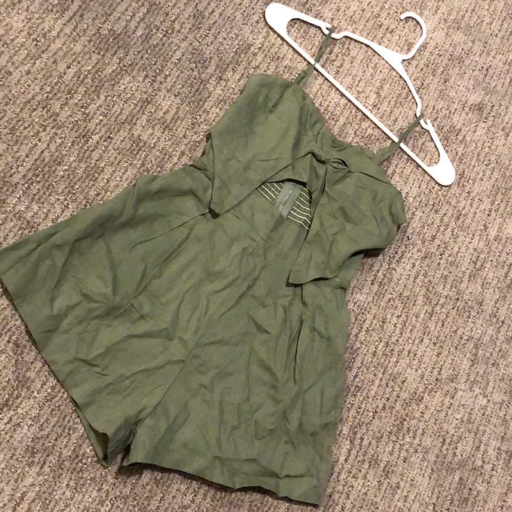 Boutique olive romper